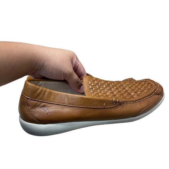 Tommy Bahama Taormina Woven Brown Leather Penny Loafer Shoes Men’s Size 9 main image 9